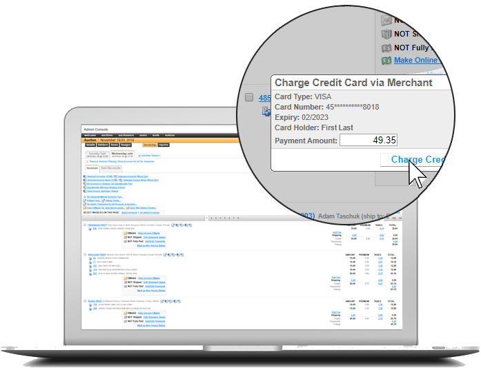 Centralized Auction Payment System